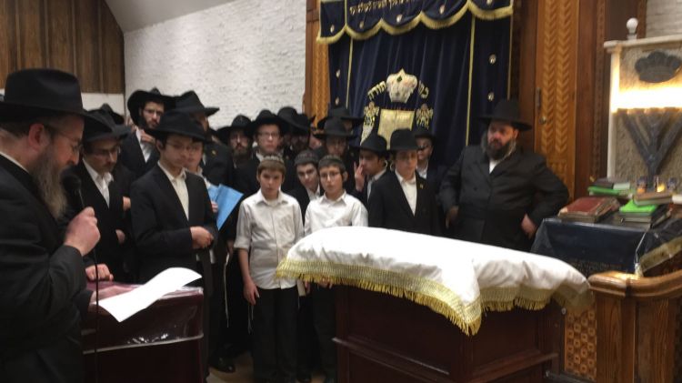 מוצאי שבת י"ד כסלו • החסידים ברכו את כ"ק אדמו"ר שליט"א